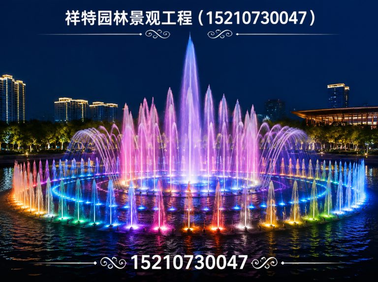 保定广场喷泉展示图